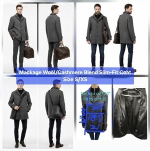 Mackage Wool/Cashmere Blend Slim-Fit Coat Size S/XS